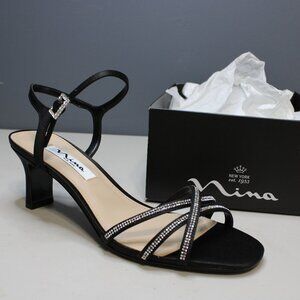 Nina Bobby Wedding Sandals Heels Size 8M
